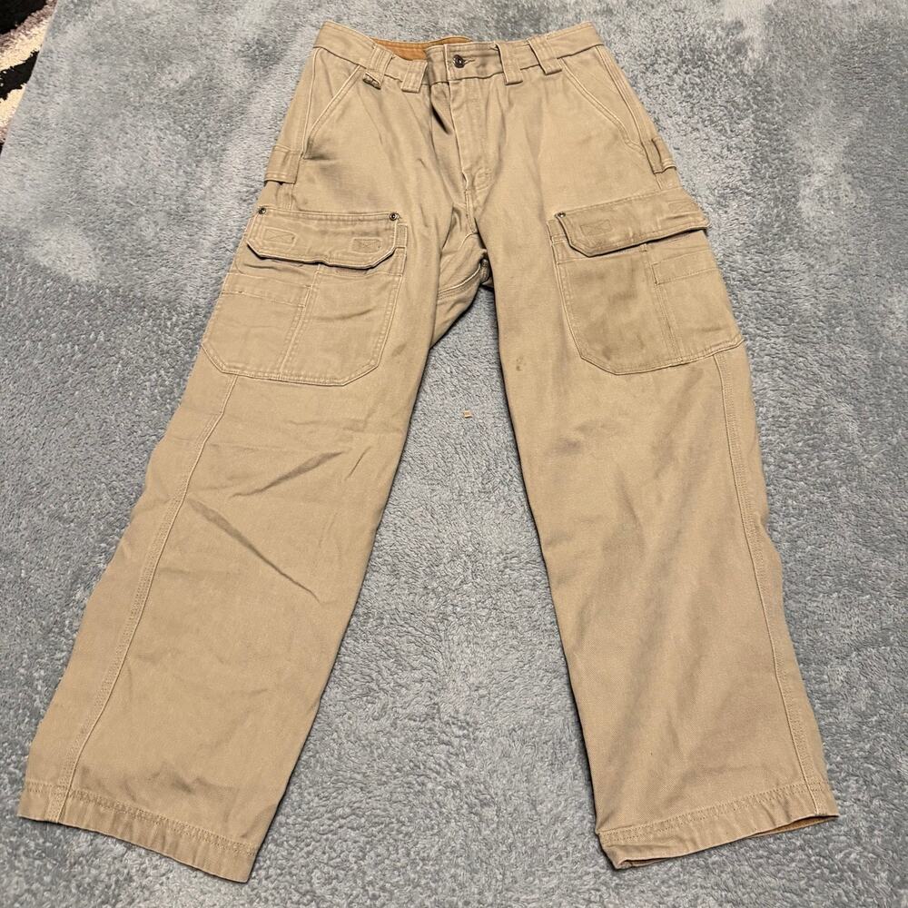Duluth Trading Co Pants Mens 35 x30 Fire Hose Relaxed Fit Heavy Cargo Work 92204